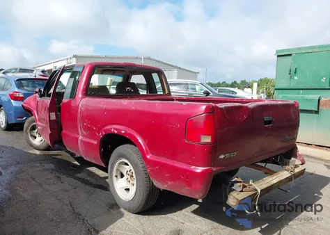 1997 Chevrolet S-10 Ls Fleetside Cmi из США, поврежденный, VIN 1GCCS19X5V8165256